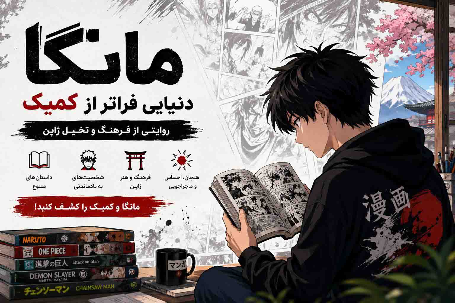 مانگا؛ دنیایی فراتر از کمیک، روایتی از فرهنگ و تخیل ژاپن