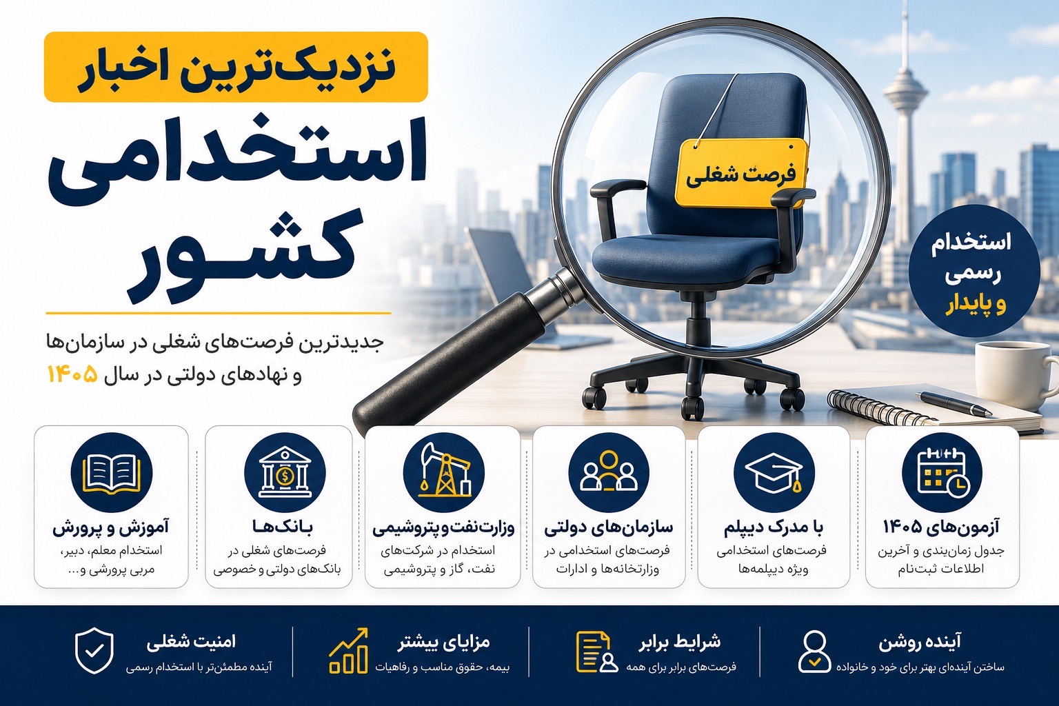 جدیدترین اخبار استخدامی کشور در سال ۱۴۰۵